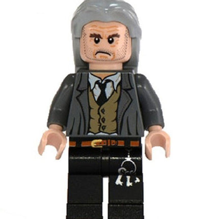 Argus Filch custom Harry Potter Series Minifigure Hogwarts Caretaker - Minifigure Bricks