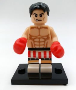 Rocky Balboa Minifigure Sylvester Stallone Boxing - Minifigure Bricks