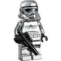 Chrome Imperial Stormtrooper custom Star Wars Minifigure - Minifigure Bricks