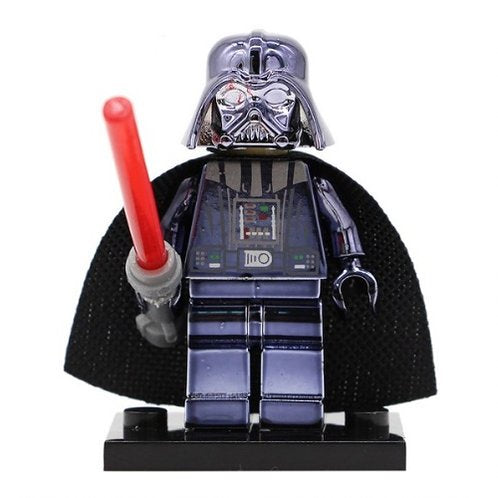 Darth Vader Chrome custom Star Wars Minifigure - Minifigure Bricks