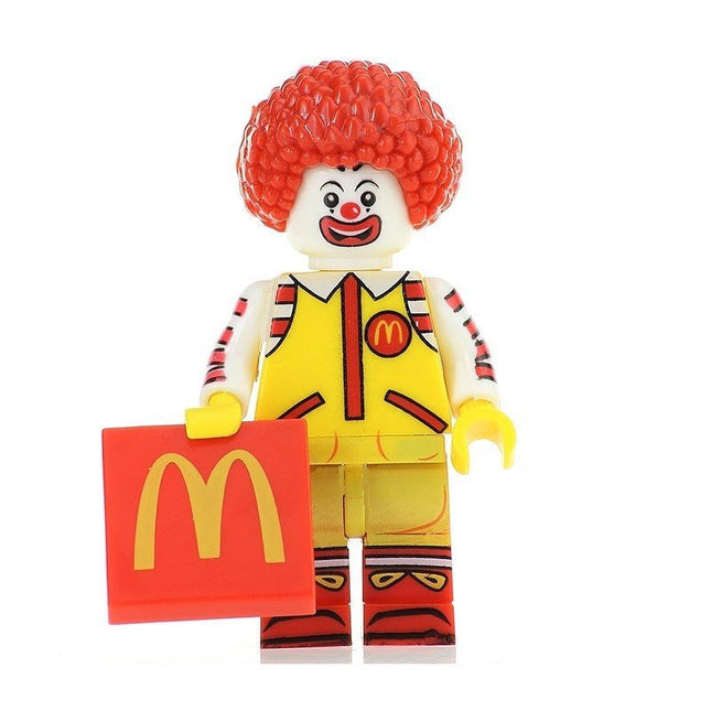 Ronald McDonald Fast Food Clown Minifigure - Minifigure Bricks