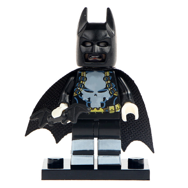 Punisher Batman Custom DC Comics Superhero Minifigure - Minifigure Bricks