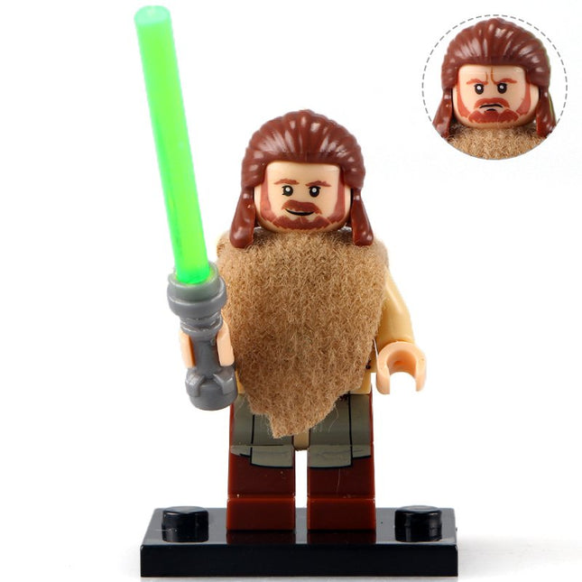 Qui-Gon Jinn custom Star Wars Minifigure - Minifigure Bricks