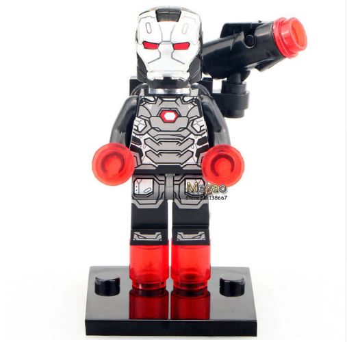 Iron Man War Machine Custom Marvel Superhero Minifigure - Minifigure Bricks