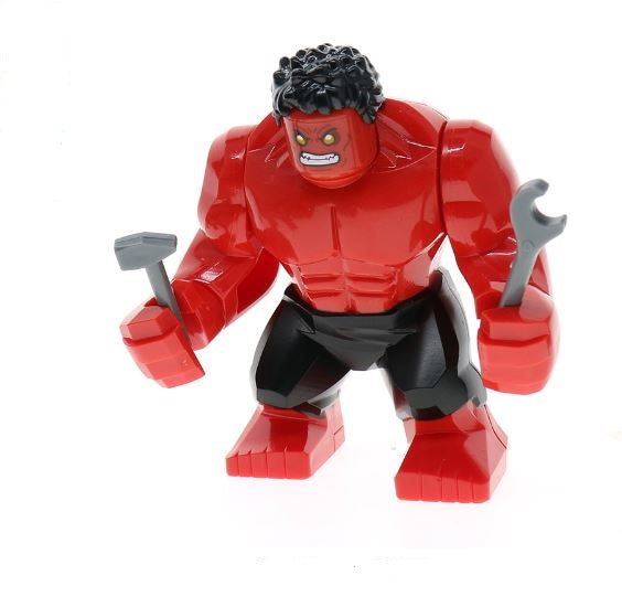 Red Hulk Thunderbolt Ross Supersized Marvel Superhero Large Minifigure