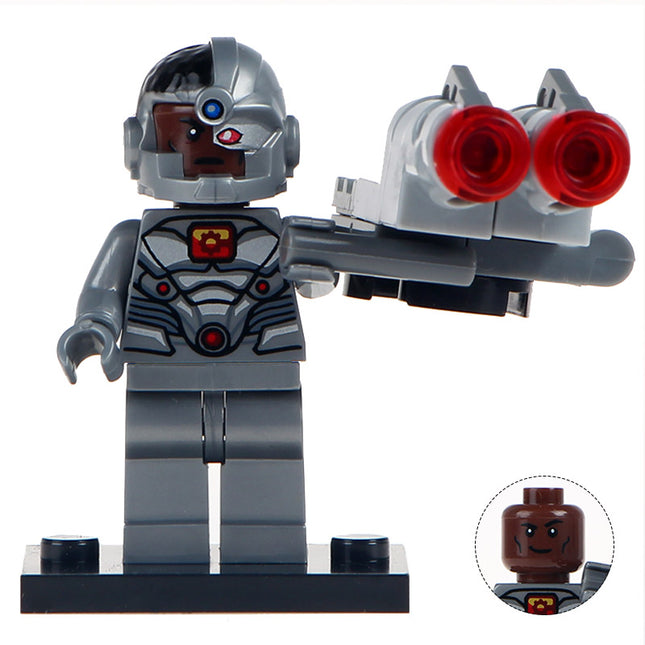 Cyborg DC Comics Superhero Minifigure - Minifigure Bricks